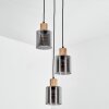 Mador Lámparas suspendidas, Lámparas colgantes, Lámpara colgante de clúster Crudo, Negro, 3 luces