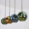 Ripoll Lámparas suspendidas, Luminarias esféricas, Lámparas colgantes Azul, dorado, Verde, 4 luces