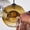 Ripoll Lámparas suspendidas, Luminarias esféricas, Lámparas colgantes Cromo, dorado, Transparente, Color cobre, Ahumado, 3 luces