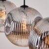 Ripoll Lámparas suspendidas, Luminarias esféricas, Lámparas colgantes Cromo, Transparente, Ahumado, 4 luces