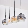 Ripoll Lámparas suspendidas, Luminarias esféricas, Lámparas colgantes Colores ámbar, Transparente, Ahumado, 4 luces
