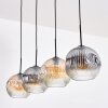Ripoll Lámparas suspendidas, Luminarias esféricas, Lámparas colgantes Colores ámbar, Transparente, Ahumado, 4 luces