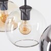Koyoto Lámparas suspendidas, Luminarias esféricas, Lámparas colgantes Colores ámbar, Cromo, Transparente, Ahumado, 3 luces