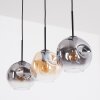 Ripoll Lámparas suspendidas, Luminarias esféricas, Lámparas colgantes Colores ámbar, Transparente, Ahumado, 3 luces