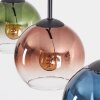 Koyoto Lámparas suspendidas, Luminarias esféricas, Lámparas colgantes Azul, Verde, Transparente, Color cobre, 3 luces