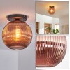 Koyoto Plafones, Luminarias esféricas 30 cm Color cobre, 1 luz