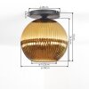 Koyoto Plafones, Luminarias esféricas 30 cm dorado, 1 luz