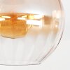Koyoto Plafones, Luminarias esféricas 30 cm Colores ámbar, Transparente, 1 luz