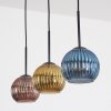 Koyoto Lámparas suspendidas, Luminarias esféricas, Lámparas colgantes Azul, dorado, Color cobre, 3 luces