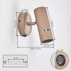Wolar Apliques, Spot de pared LED Color arena, 1 luz