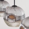Ripoll Lámparas suspendidas, Luminarias esféricas, Lámparas colgantes Cromo, Transparente, Ahumado, 3 luces