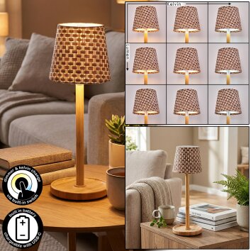 Salgadinho Lámpara de mesa de exterior, Lámparas de mesa LED Crudo, 1 luz