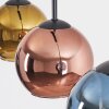 Koyoto Lámparas suspendidas, Luminarias esféricas, Lámparas colgantes Azul, dorado, Color cobre, 3 luces