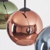 Koyoto Lámparas suspendidas, Luminarias esféricas, Lámparas colgantes Azul, Verde, Color cobre, 3 luces