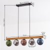 Gastor Lámparas suspendidas, Luminarias esféricas, Lámparas colgantes Crudo, Negro, 5 luces