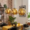 Ripoll Lámparas suspendidas, Luminarias esféricas, Lámparas colgantes dorado, 3 luces