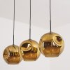 Ripoll Lámparas suspendidas, Luminarias esféricas, Lámparas colgantes dorado, 3 luces