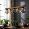 Gastor Lámparas suspendidas, Luminarias esféricas, Lámparas colgantes Crudo, Negro, 5 luces