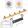 Gastor Lámparas suspendidas, Luminarias esféricas, Lámparas colgantes Crudo, Negro, 5 luces