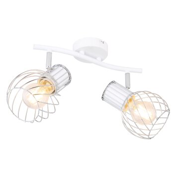 Globo MAIDA Proyector Blanca, 2 luces