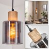Mador Lámparas suspendidas, Lámparas colgantes Crudo, Negro, 1 luz