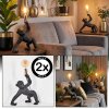 Kemor Lámparas de mesa dorado, Negro, 1 luz