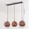 Ripoll Lámparas suspendidas, Luminarias esféricas, Lámparas colgantes Color cobre, 3 luces