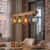 Gastor Lámparas suspendidas, Luminarias esféricas, Lámparas colgantes Crudo, Negro, 4 luces
