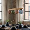 Gastor Lámparas suspendidas, Luminarias esféricas, Lámparas colgantes Crudo, Negro, 4 luces