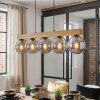 Gastor Lámparas suspendidas, Luminarias esféricas, Lámparas colgantes Crudo, Negro, 5 luces