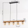 Gastor Lámparas suspendidas, Luminarias esféricas, Lámparas colgantes Crudo, Negro, 5 luces
