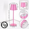 Salgadinho Lámpara de mesa de exterior, Lámparas de mesa LED Rosa, 1 luz