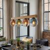 Gastor Lámparas suspendidas, Luminarias esféricas, Lámparas colgantes Crudo, Negro, 4 luces