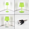 Salgadinho Lámpara de mesa de exterior, Lámparas de mesa LED Verde, 1 luz