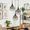 Rafel Lámparas suspendidas, Lámparas colgantes, Lámpara colgante de clúster Negro, 3 luces