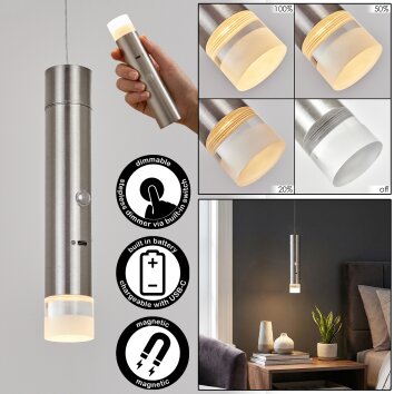 Molten Lámparas suspendidas, Lámparas colgantes LED Níquel-mate, 1 luz