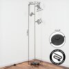 Javel Lámpara de pie LED Gris, Negro, 3 luces