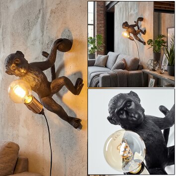 Leonix Apliques dorado, Negro, 1 luz