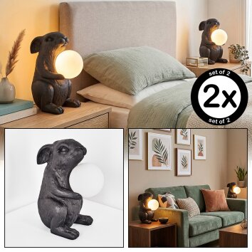 Jerok Lámparas de mesa Negro, 1 luz