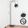 Flisa Lámpara de pie Negro, 1 luz