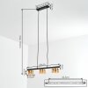 Folar Lámparas suspendidas, Lámparas colgantes LED Negro, 3 luces