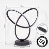 Jolor Lámparas de mesa LED Negro, 1 luz