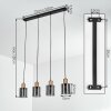 Mador Lámparas suspendidas, Lámparas colgantes Negro, 4 luces