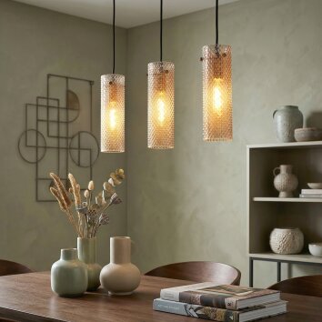 Velune Lámparas suspendidas, Lámparas colgantes dorado, 3 luces