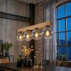 Gastor Lámparas suspendidas, Luminarias esféricas, Lámparas colgantes Crudo, Negro, 4 luces