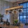 Gastor Lámparas suspendidas, Luminarias esféricas, Lámparas colgantes Crudo, Negro, 4 luces