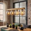 Gastor Lámparas suspendidas, Luminarias esféricas, Lámparas colgantes Crudo, Negro, 4 luces