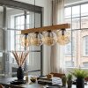 Gastor Lámparas suspendidas, Luminarias esféricas, Lámparas colgantes Crudo, Negro, 4 luces