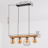 Gastor Lámparas suspendidas, Luminarias esféricas, Lámparas colgantes Crudo, Negro, 4 luces