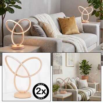 Jolor Lámparas de mesa LED Color arena, 1 luz